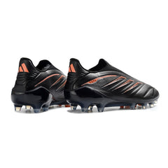 Adidas Copa Pure 4 Laceless Elite Black and Orange Firm Ground FG Football Boot