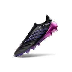 Adidas Copa Pure 4 Laceless Elite Black and Purple Pack Firm Ground FG Football Boot