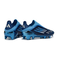 Adidas F50 Elite Laceless Blue and Black Firm Ground FG Kids Football Boot