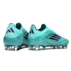 Adidas F50 Elite Without Laces Light Blue Mixed Studs SG Football Boot