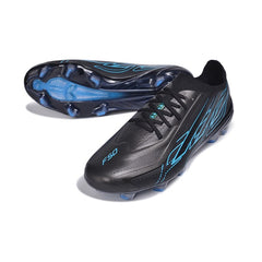 Adidas F50 Hyperfast Elite Black and Blue World Cup Firm Ground FG Football Boot