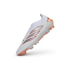 Adidas Predator 26 Elite Laceless White, Black and Orange Firm Ground FG Football Boot
