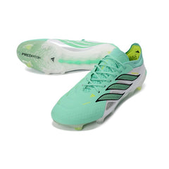 Adidas Predator 26 Elite Light Green and White Firm Ground FG Football Boot