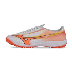Mizuno Alpha III Elite White and Orange Turf TF Football Boot