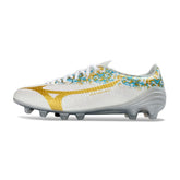 Mizuno Alpha III Elite White and Yellow Firm Ground FG Football Boot