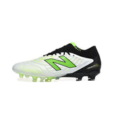 New Balance Tekela Elite V5 White, Black and Green Firm Ground FG Football Boot