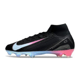 Nike Air Zoom Mercurial Superfly 10 Elite Black Blue and Pink Firm Ground FG Football Boot
