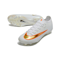 Nike Air Zoom Mercurial Vapor 17 Elite White and Golden Firm Ground FG Football Boot