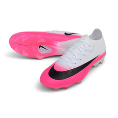 Nike Air Zoom Mercurial Vapor 17 Elite White and Pink Firm Ground FG Football Boot