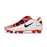 Nike Air Zoom Total 90 III White and Red Firm Ground FG Football Boot