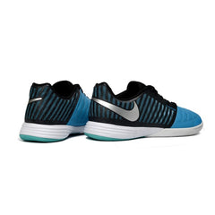 Nike Lunar Gato II Black and Blue Indoor IC Football Boot