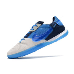 Nike Streetgato Gray and Blue Indoor IC Football Boot