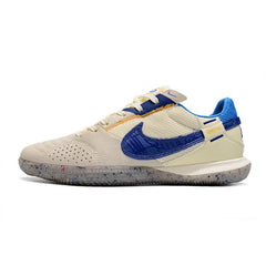 Nike Streetgato White Gray and Blue Indoor IC Football Boot