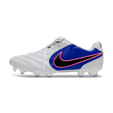 Nike Tiempo Ligera Pro White, Blue and Pink Firm Ground FG Football Boot