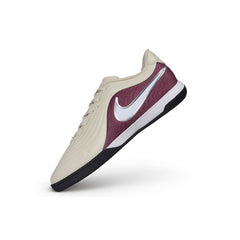 Nike Tiempo Reactgato Beige and Red Indoor IC Football Boot