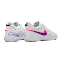 Nike Tiempo Reactgato White, Blue and Pink Indoor IC Football Boot