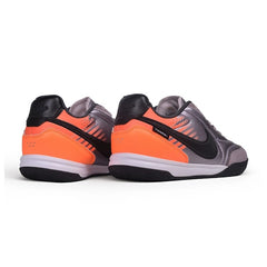 Nike Tiempo Streetgato Gray and Orange Indoor IC Football Boot