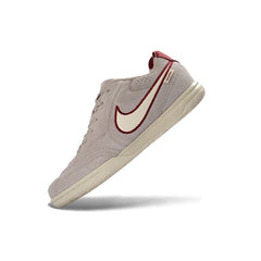 Nike Tiempo Streetgato Gray and Red Indoor IC Football Boot