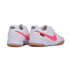 Nike Tiempo Streetgato White and Pink Indoor IC Football Boot