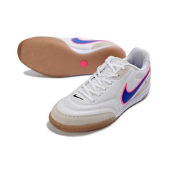Nike Tiempo Streetgato White, Blue and Pink Indoor IC Football Boot