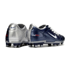 Nike Total 90 III Silver and Blue Firm Ground FG Football Boot