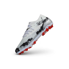 Puma Future 8 Elite White, Gray and Red Multi Ground MG Football Boot