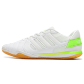 Chuteiras de Futsal Adidas Top Sala IC Brancas e Verdes - VN Esportes