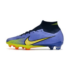 Chuteira de futebol de relva Nike Zoom Mercurial Superfly 9 Elite FG Roxa e Laranja - VN Esportes