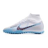 Chuteira Society Nike Zoom Mercurial Superfly 9 Elite TF Cinzenta, Azul e Rosa - VN Esportes