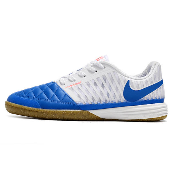 Nike Lunar Gato II IC Futsal-Schuh Weiß und Blau - VN Esportes