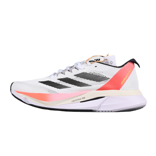 Adidas Adizero Boston 12 White Running Shoes