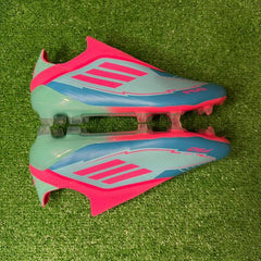 Adidas F50 Elite Laceless Blue and Pink Firm Ground FG Football Boot Size 41 Eur