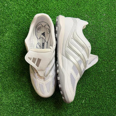 Adidas Predator Accelerator Elite White Turf TF Football Boot Size 44.5 Eur
