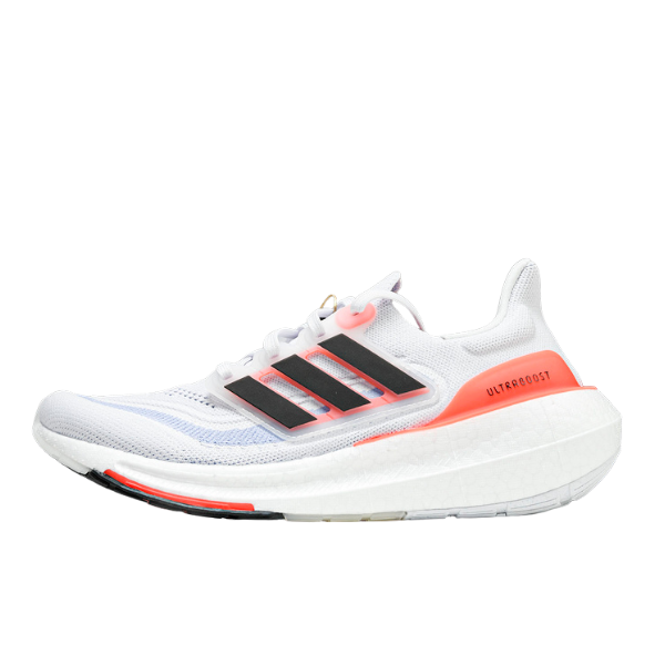 Adidas Ultraboost Light White and Orange Running Shoes