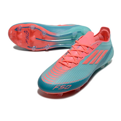 Adidas F50 Elite Light Blue and Salmon Firm Ground FG Football Boot
