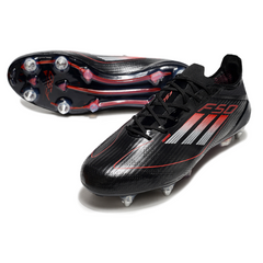 Adidas F50 Elite Black White and Red Mixed Studs SG Football Boot