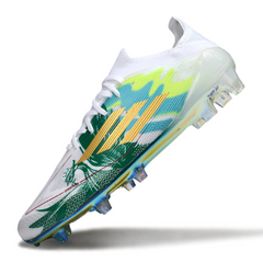 Adidas F50 Primeknit Elite White and Green Firm Ground FG Football Boot