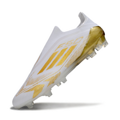 Adidas F50 Elite Laceless White and Gold Firm Ground FG Football Boot