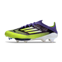 Adidas F50+ Elite Purple and Green Firm Ground FG Football Boot