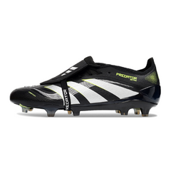 Adidas Predator 25 Elite Tongue Black White and Green Firm Ground FG Football Boot