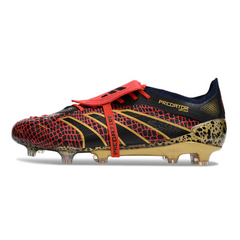Adidas Predator 25 Elite Tongue Black Red and Yellow Firm Ground FG Football Boot