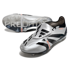 Chuteira Campo Adidas Predator 30 Elite Com Lingua FG Prata e Preta - VENI Futebol