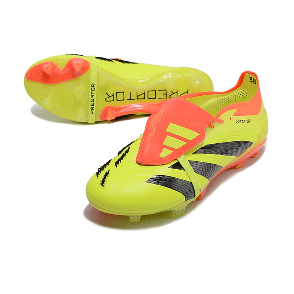 Adidas Predator 30 Elite Fußballschuhe mit Zunge FG, Gelb und Orange - VENI Futebol