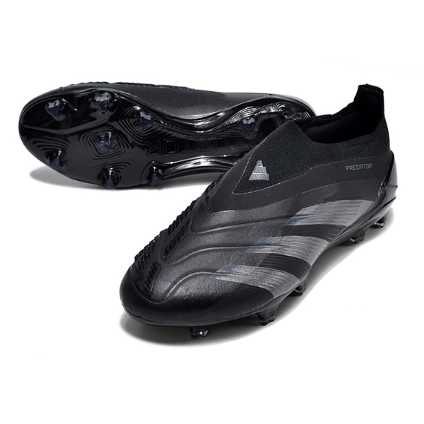 Adidas Predator 30 Elite Fußballschuhe für Rasen ohne Schnürsenkel FG, schwarzer Grund, Pack - VENI Futebol