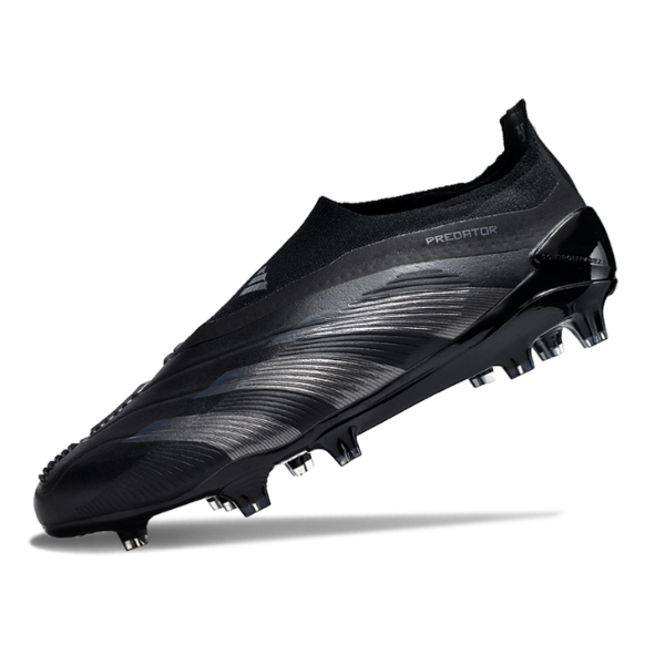 Adidas Predator 30 Elite schnürlose FG-Rasenschuhe, schwarze Basis-Packung - VENI Futebol