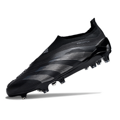 Adidas Predator 30 Elite schnürlose FG-Rasenschuhe, schwarze Basis-Packung - VENI Futebol