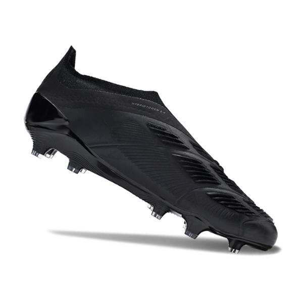 Adidas Predator 30 Elite Fußballschuhe ohne Schnürsenkel FG, schwarzes Pack – VENI Futebol