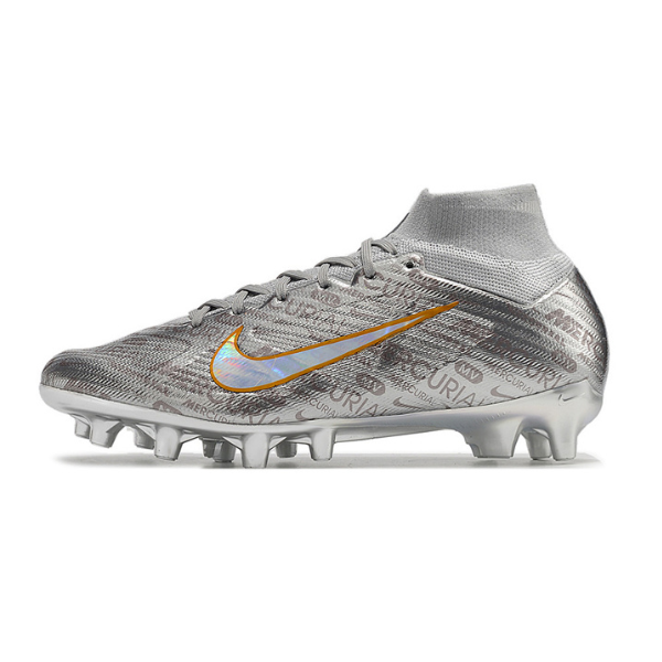 Nike Air Zoom Mercurial Superfly 9 Elite AG Fußballschuhe in Silber - VENI Futebol