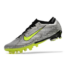 Crampons de foot Nike Air Zoom Mercurial Vapor 15 Elite AG gris et vert - VENI Futebol