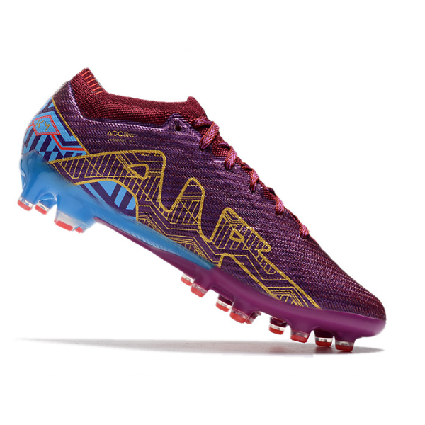 Chuteira Campo Nike Air Zoom Mercurial Vapor 15 Elite AG Mbappe Roxa Pack - VENI Futebol